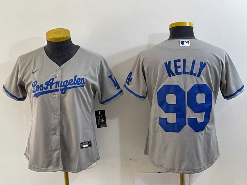 Women's Los Angeles Dodgers #99 Joe Kelly Grey With Los Stitched Cool Base Nike Jersey,We sell and wholesale Women's Los Angeles Dodgers #99 Joe Kelly Grey With Los Stitched Cool Base Nike Jersey on line form chian!